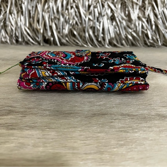 New VERA BRADLEY Parisian Paisley 2016Smart Phone Wristlet Wallet Lippies - Picture 16 of 17